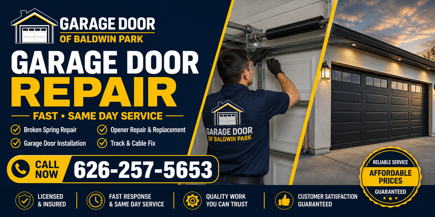 Garage Door of Baldwin Park 